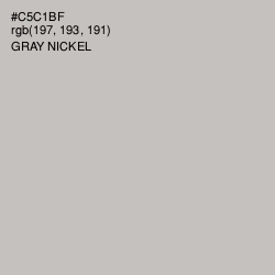 #C5C1BF - Gray Nickel Color Image